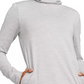 Camiseta Nike Yoga Funnel Neck Dri Fit Feminina Cinza Tamanho Médio