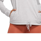 Camiseta Nike Yoga Funnel Neck Dri Fit Feminina Cinza Tamanho Médio