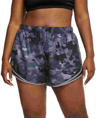 Shorts de corrida Nike Dri-FIT Tempo Plus Size Feminino, cor carvão, tamanho extragrande