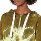 Calvin Klein Jeans Feminino High Tide Tie Dyed Cropped Hoodie Verde Tamanho P