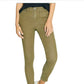Calça skinny chino Palmer feminina Sanctuary, verde, tamanho 32