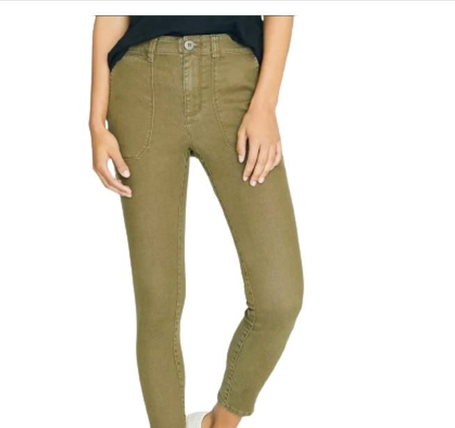 Calça skinny chino Palmer feminina Sanctuary, verde, tamanho 32