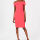 Vestido curto Calvin Klein feminino ombro a ombro vermelho tamanho 12P