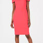 Vestido curto Calvin Klein feminino ombro a ombro vermelho tamanho 12P
