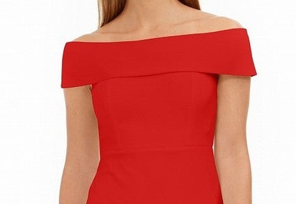 Vestido tubinho tomara que caia Calvin Klein feminino vermelho tamanho 4 petite