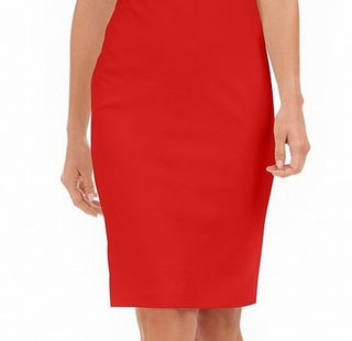 Vestido tubinho tomara que caia Calvin Klein feminino vermelho tamanho 4 petite