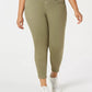 Calça jeans skinny feminina rosa celebridade, verde, tamanho pequeno