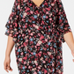 Vestido longo plus size feminino Calvin Klein com estampa de envelope falso, cinza, tamanho pequeno e pequeno