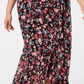 Vestido longo plus size feminino Calvin Klein com estampa de envelope falso, cinza, tamanho pequeno e pequeno