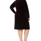 Vestido tubinho de veludo plus size Calvin Klein feminino roxo tamanho 20W