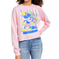 Camiseta estampada manga comprida Mad Engine Juniors' Disney Mickey Mouse Tough, rosa, tamanho X-S