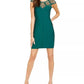 Vestido Mini Bodycon Illusion Guss Feminino Verde Tamanho Médio