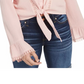 Blusa de crochê Gypsies &amp; Moondust Juniors, rosa, tamanho médio