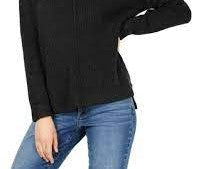 Suéter de chenille com decote em V Hippie Rose Junior, cinza, tamanho extragrande