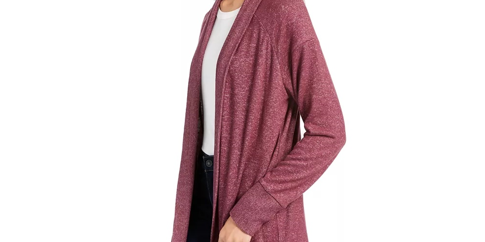 Cardigan Hippie Rose Junior's Cozy Rosa Tamanho Médio