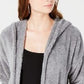 Cardigan Hippie Rose Juniors aconchegante cinza tamanho grande