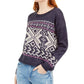 Suéter Fair Isle Hippie Rose Junior's Roxo Tamanho Médio