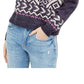 Suéter Fair Isle Hippie Rose Junior's Roxo Tamanho Médio