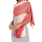 INC International Concepts Cachecol Pashmina Feminino Ombre Shine Vinho Tamanho Regular