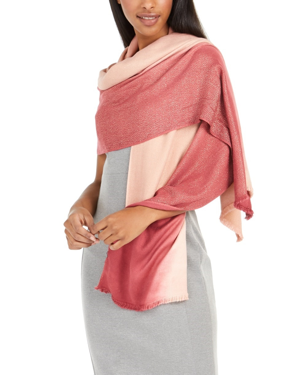 INC International Concepts Cachecol Pashmina Feminino Ombre Shine Vinho Tamanho Regular