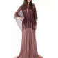INC International Concepts Topper de malha floral de lurex feminino roxo tamanho regular