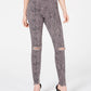 Calça jeans skinny estampada Stevie Ripped da Rewash Juniors, cinza, tamanho 5