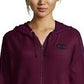Moletom com capuz Champion Heritage Herringbone com zíper, roxo, tamanho pequeno