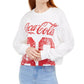 Camiseta Coca-Cola Graphic Love Tribe Juniors, tamanho médio, branca, em algodão