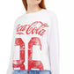 Camiseta Coca-Cola Graphic Love Tribe Juniors em algodão, tamanho X-G, branca