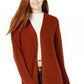 Cardigan aconchegante de malha canelada Hooked Up by IOT Juniors, tamanho laranja GG