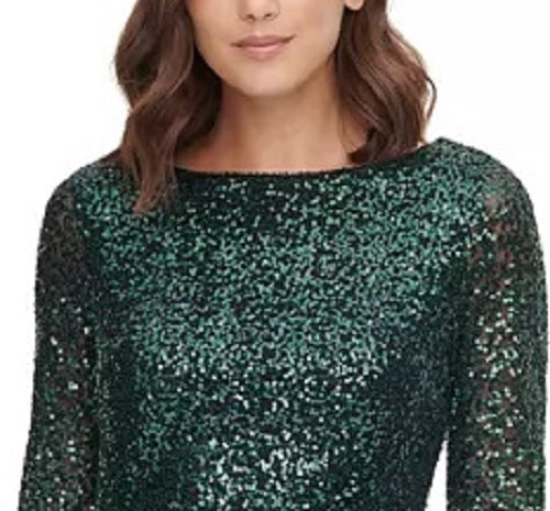 Vestido tubinho com lantejoulas e franzido Jessica Howard feminino, vermelho escuro, tamanho 16