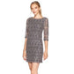 Vestido de renda feminino Jessica Howard Petite Shift, cor carvão, tamanho 6P