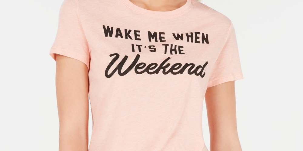 Camiseta gráfica Hybrid Junior's Weekend Laranja Tamanho P