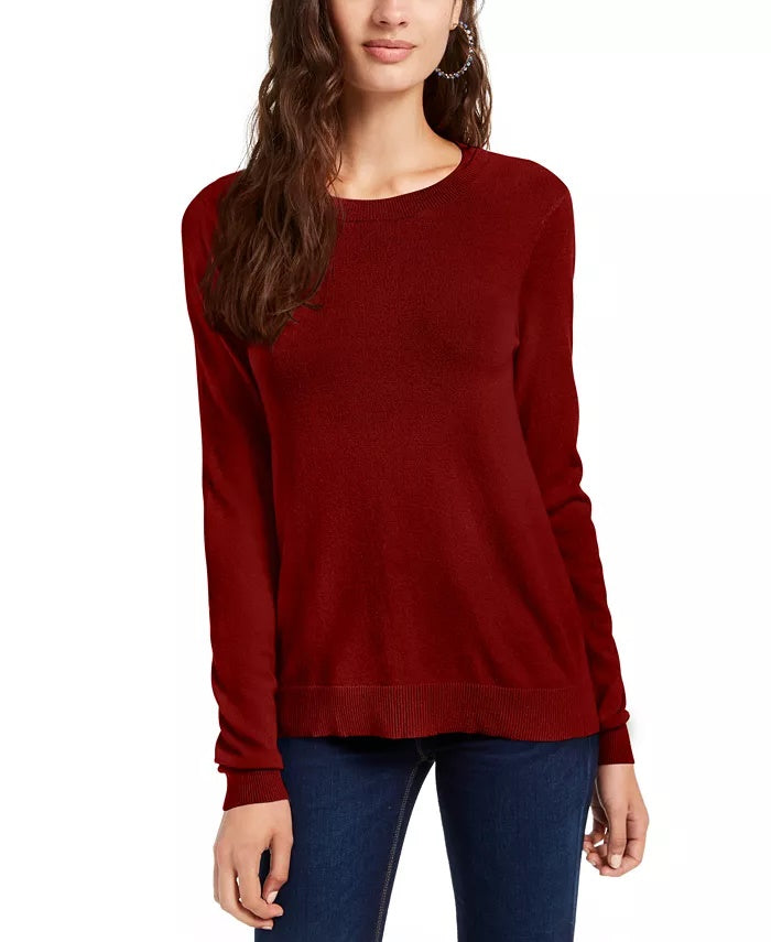 Suéter de gola redonda Planet Gold Juniors vermelho tamanho grande