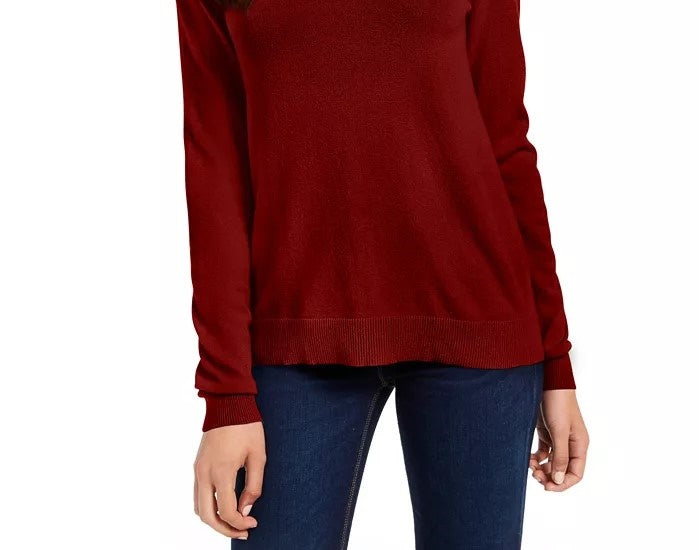 Suéter de gola redonda Planet Gold Juniors vermelho tamanho grande