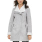 Casaco Calvin Klein Feminino Faux-Shearling Prata Tamanho Médio