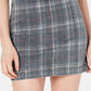 Minissaia jeans estampada Tinseltown Junior's preta tamanho 5