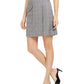 Calvin Klein X-Fit Slim Fit Saia Xadrez Faux Wrap Feminina Carvão Tamanho 2