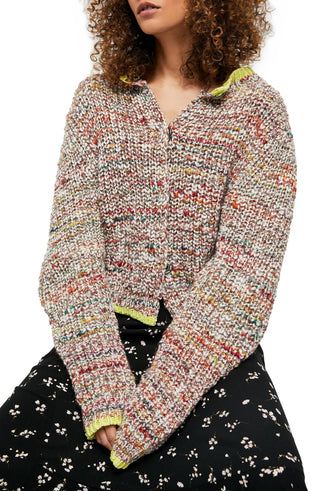 Cardigan Walk On By Marled Feminino da Free People, tamanho natural, médio