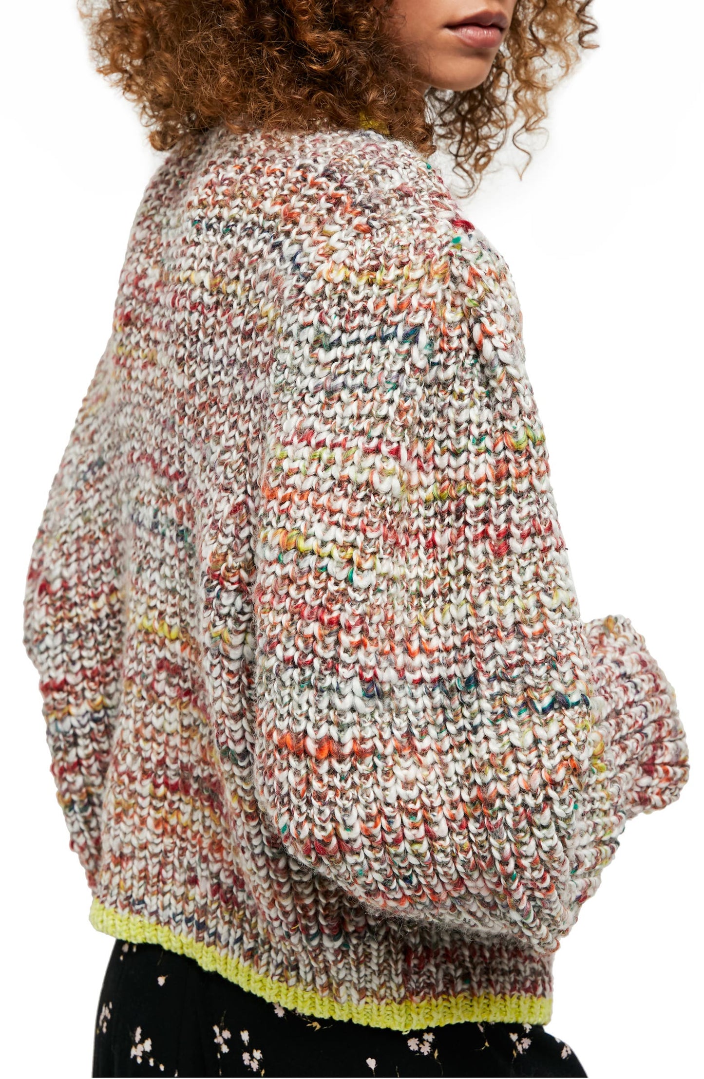 Cardigan Walk On By Marled Feminino da Free People, tamanho natural, médio