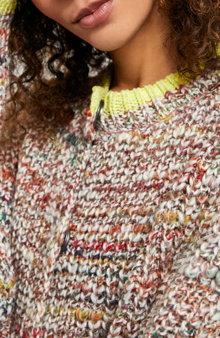 Cardigan Walk On By Marled Feminino da Free People, tamanho natural, médio