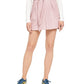 Mini saia de couro sintético rosa para mulheres Free People, tamanho 2, roxo