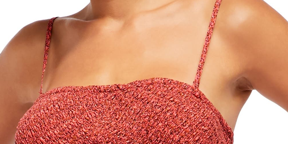 Macacão feminino Little Of Your Love com pernas largas, vermelho, tamanho pequeno