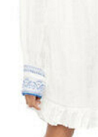 Vestido Boho Neutro Bordado Erin Mini Marrom Free People Feminino Tamanho Natural Pequeno