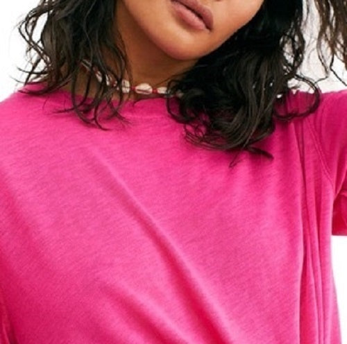 Camiseta Cassidy Feminina Free People Tamanho Rosa Tamanho X-Small