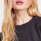 Camiseta Latte Feminina Free People Preta Tamanho Grande