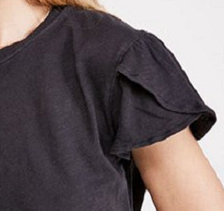 Camiseta Latte Feminina Free People Preta Tamanho Grande