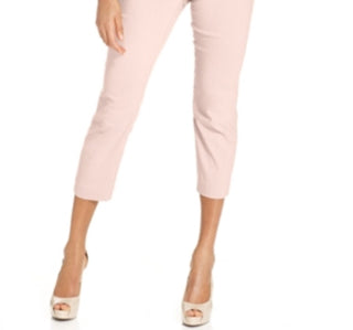 Calça capri feminina Alfani Petite Tummy-Control Pull-On, rosa, tamanho 12P
