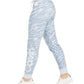 Calça jogger feminina Calvin Klein Performance com estampa de zebra e fleece, azul, tamanho grande