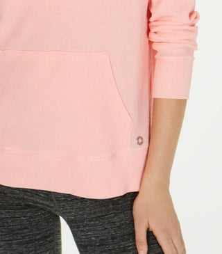 Calvin Klein Moletom Feminino Performance High-Low Laranja Tamanho P